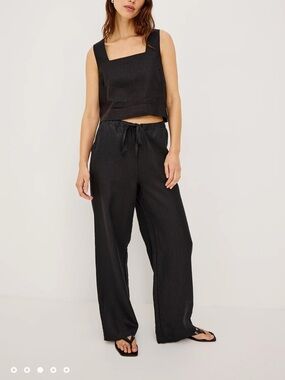Rails Emmie Black Linen Pant